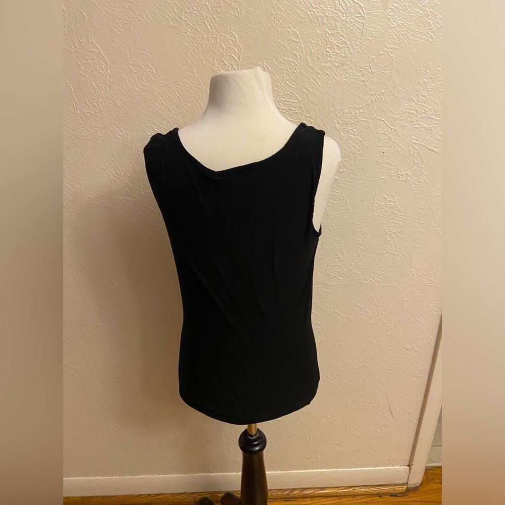 St. John Sport by Marie Gray Black Fitted Tank Top - Picture 4 of 4